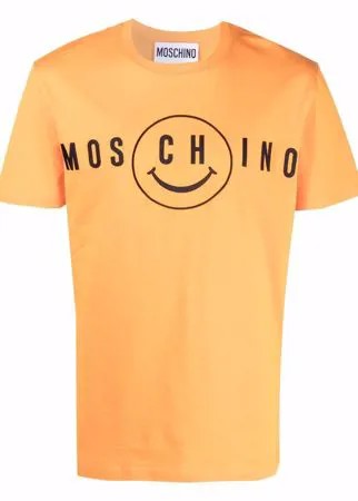 Moschino футболка с принтом Smiley