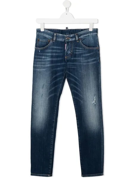 Dsquared2 Kids джинсы с эффектом потертости
