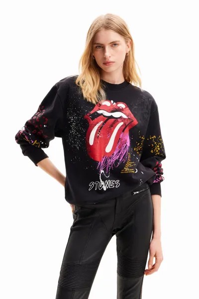 Толстовка The Rolling Stones Desigual, цвет anthracite