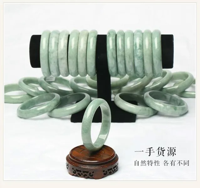 Ювелирные изделия Zheru, натуральный браслет из Мьянмы, цвет зеленый 54-62 мм, Женский нефритовый браслет, Бесплатная государственная Сертифика...