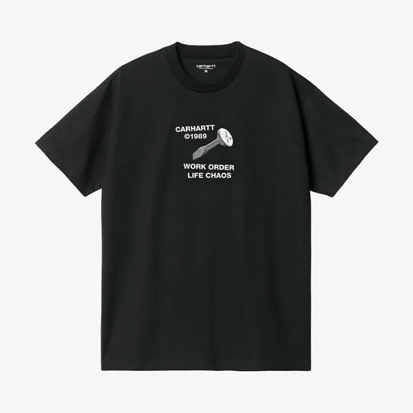 Футболка S/S Strange Screw T-Shirt 'Black' Carhartt WIP, черный