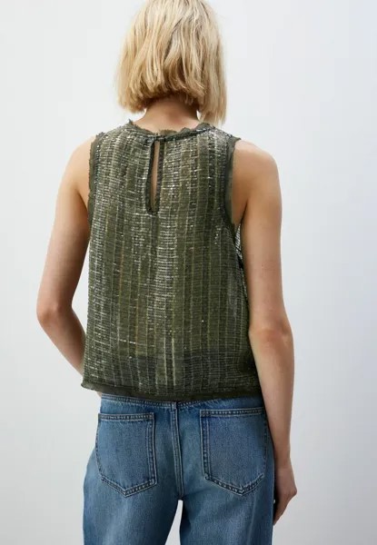 Блуза SLEEVELESS SEQUIN REGULAR FIT Next, зеленый