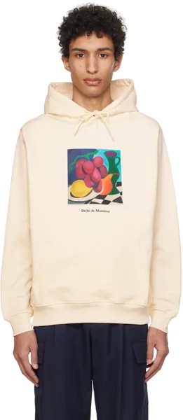 Худи 'Le Hoodie Nature Morte' бежевого цвета Drole De Monsieur