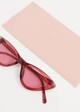 Солнцезащитные очки в заостренной оправе «кошачий глаз» с розовыми стеклами Liars & Lovers-Розовый цвет