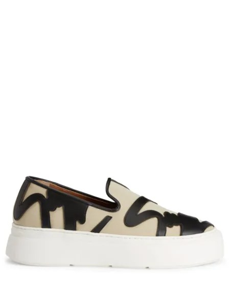 Giuseppe Zanotti лоферы GZ Mike Sign, нейтральный цвет