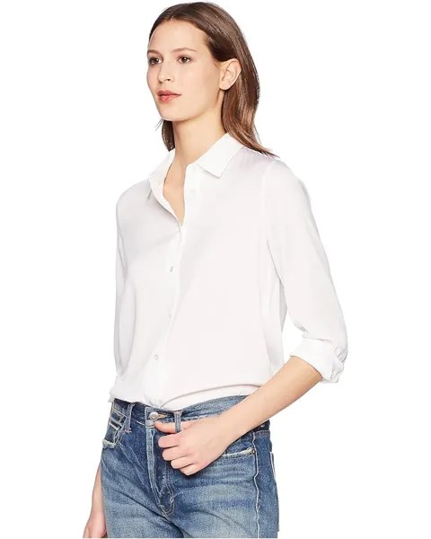 Блуза Vince Slim Fitted Blouse, цвет Optic White