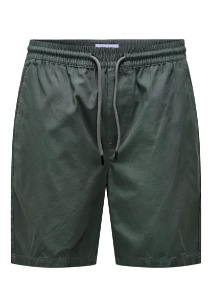 Спортивные брюки ONLY Shorts 'Tell Life 0119', темно зеленый