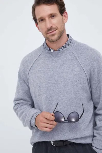 Шерстяной свитер Calvin Klein, серый