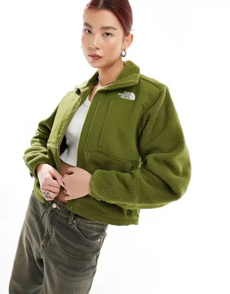 Оливково-зеленая куртка из флиса и рипстопа The North Face Denali