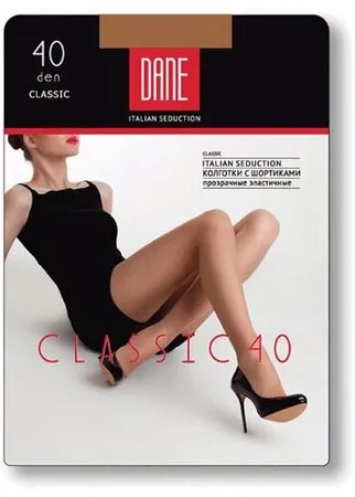 Колготки  Dane Classic, 40 den, с шортиками, размер 2, черный