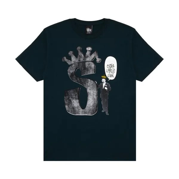 Футболка Stussy S Crown Livin' 'Dark Teal', бирюзовый