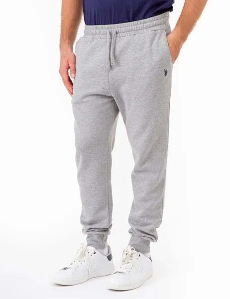 Брюки U.S. Polo Assn. Fleece Jogger With Zip Pockets, серый