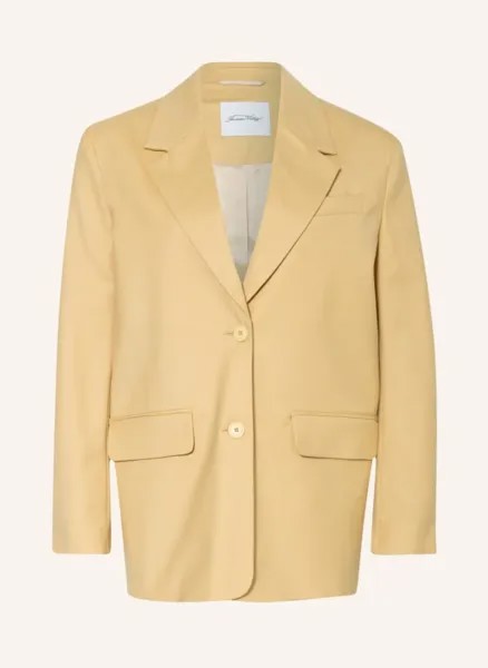 Льняной пиджак American Vintage, желтый