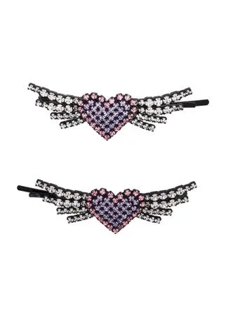 Ashley Williams набор Winged Heart из двух заколок для волос