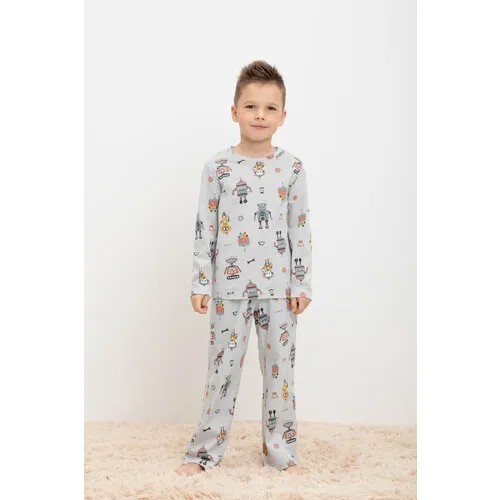 Пижама  crockid, размер 110, серый