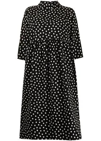 Comme Des Garçons Tricot платье миди в горох