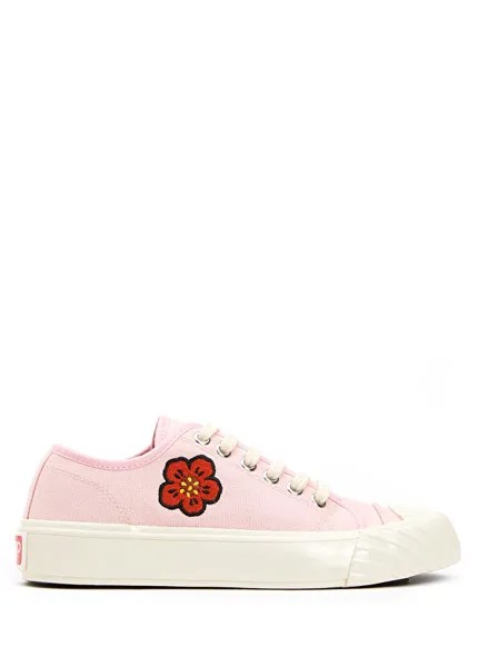 Розовые женские кроссовки с логотипом Kenzo