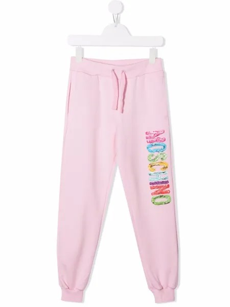 Moschino Kids спортивные брюки с логотипом