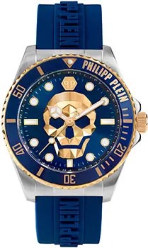 Fashion наручные  мужские часы Philipp Plein PWOAA0222. Коллекция The Skull Diver