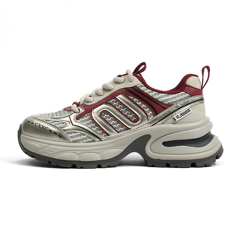 Кроссовки CENTRAL&KITTY Chunky Sneakers Women's Low-top, красный