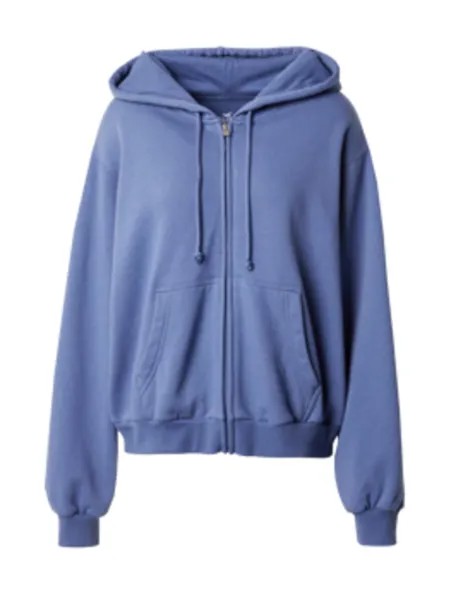 Худи на молнии Hollister, дымчатый синий