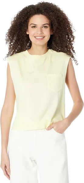 Топ bella dahl Pocket Muscle Tank, цвет Pale Chartreuse