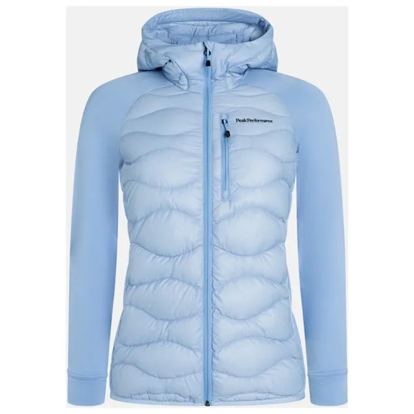 Пуховик Peak Performance Women's Helium Down Hybrid Hood, цвет Amity Blue