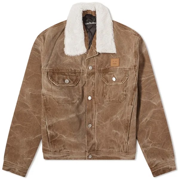 Куртка Acne Studios Orsan Patch Canvas Padded, цвет Toffee Brown