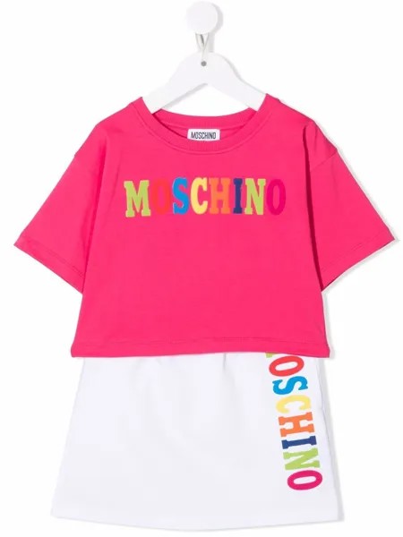 Moschino Kids спортивный костюм с логотипом