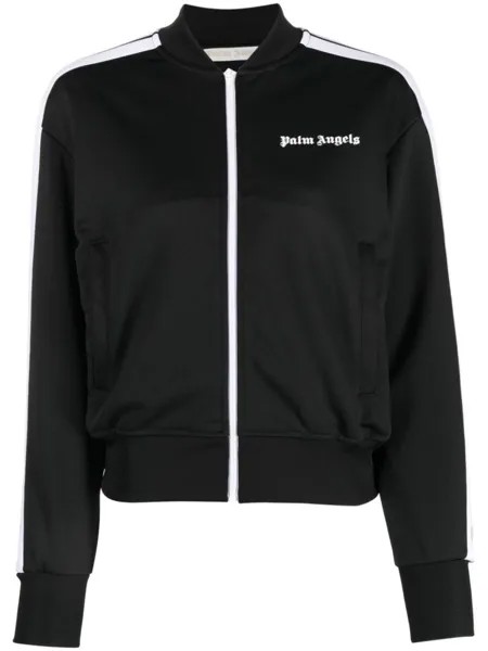 Palm Angels спортивная куртка с логотипом, черный