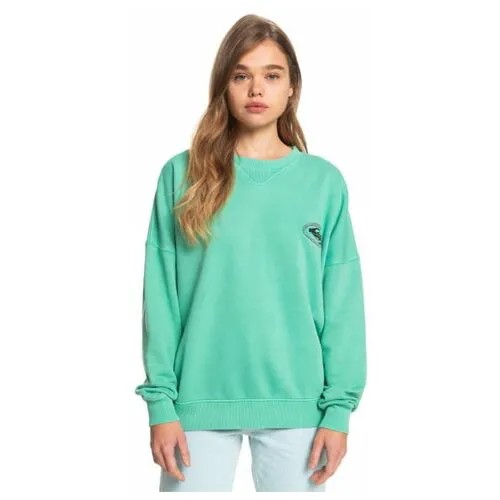 Женский Свитшот Quiksilver Tribal Areas, Цвет бирюзовый, Размер M