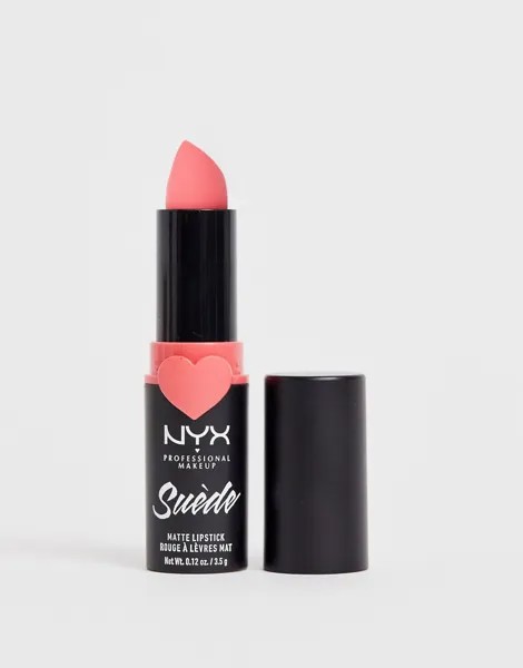 Матовая губная помада NYX Professional Makeup - Suede (Life's A Beach Pink)-Красный