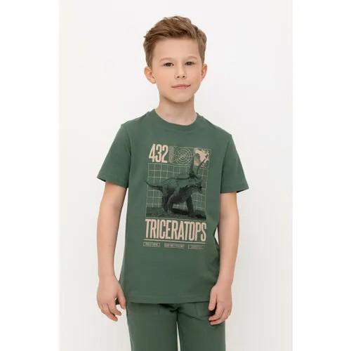 Футболка crockid, размер 72/140, зеленый