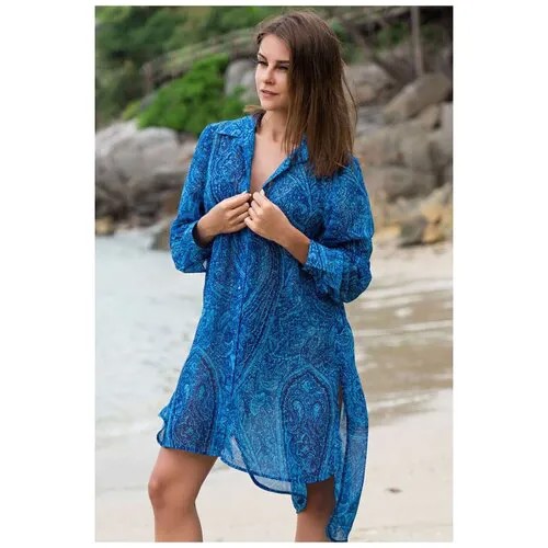Пляжная рубашка MIA-AMORE Riviera 8257, размер XS, синий