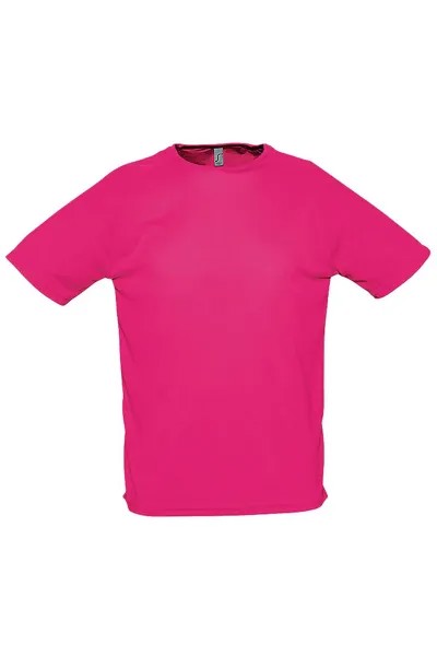 Спортивная футболка с короткими рукавами SOL'S, розовый