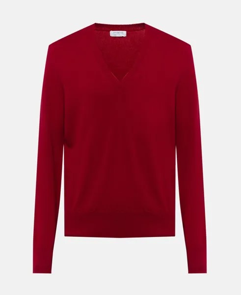 Кашемировый пуловер Malo, красный
