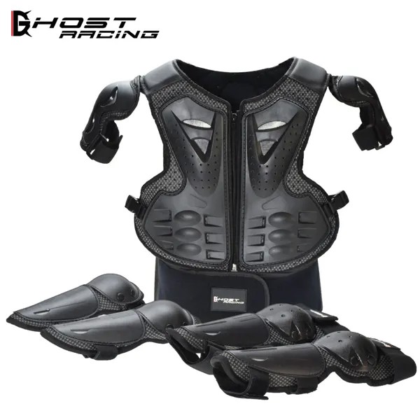 Защитное снаряжение для мотоцикла, детская броня, защитный костюм для верховой езды, Спортивная броня, наколенник и Налокотник