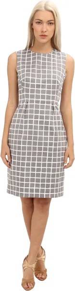 Платье Kate Spade New York Abbey Dress, цвет Casino Grey/Fresh White Painterly Check