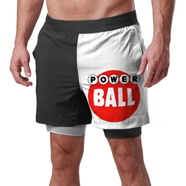 Мужские шорты для бега на открытом воздухе Powerball Спортивные шорты для фитнеса и пляжа