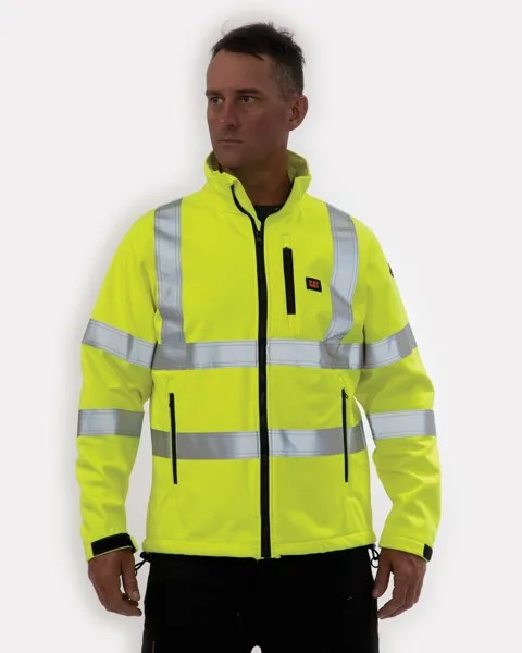 Мужская куртка софтшелл Hi-Vis FR CAT, яркий желтый