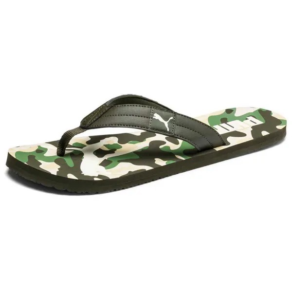Шлепанцы Puma Cozy Rebel Camo, зеленый