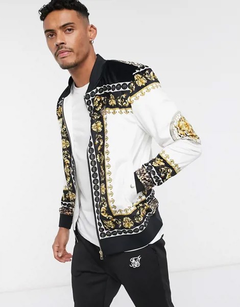 Бомбер Siksilk x Dani Alves-Белый