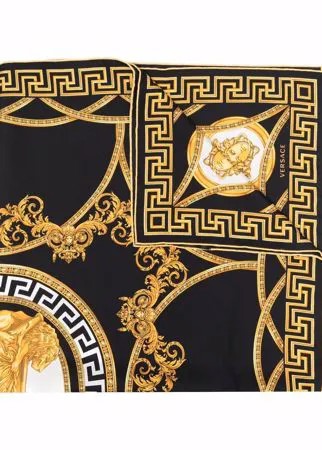 Versace шелковый платок с принтом