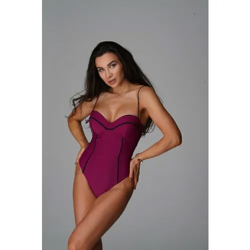 Купальник METAMORFOSI SWIMWEAR FIRA, размер S, черный, фуксия