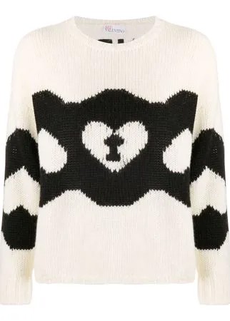 RED Valentino джемпер с принтом Chains and Padlocks