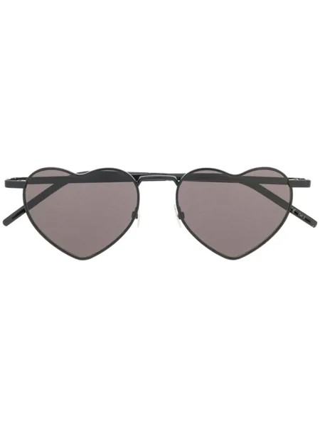 Saint Laurent Eyewear солнцезащитные очки с оправой в форме сердца