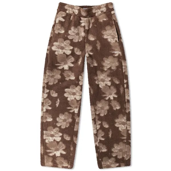 Брюки Obey Shaylin Fleece Flower Pant, цвет Chocolate Brown Multi