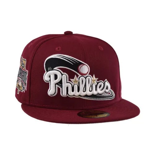 Мужская приталенная шляпа New Era Philadelpia Phillies All Star 1996 59FIfty Cardinal