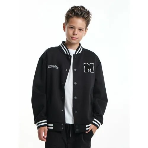 Бомбер Mini Maxi, размер 134, черный