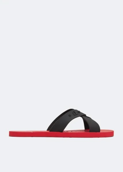 Сандалии Christian Louboutin Loubi Cross, черный